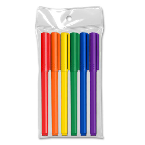 Note Writers Fine Point Fiber Point Pens, 6-Pack