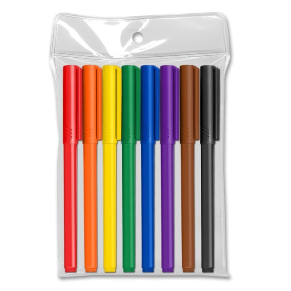 Note Writers Fine Point Fiber Point Pens, 8-Pack