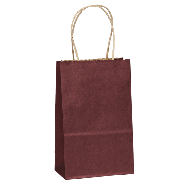 Matte Paper Shopper Bag, 5-1/4" x 8-1/4"