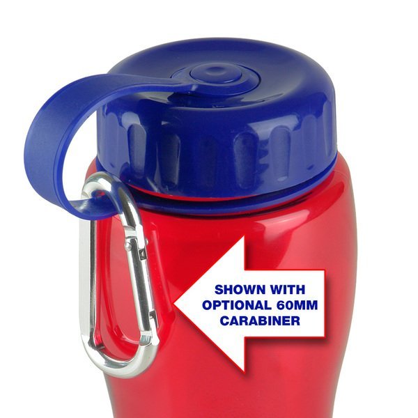 Transparent Grip Poly-Pure Sport Bottle, 27oz. - Tethered Lid