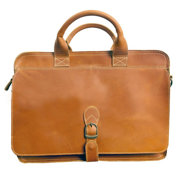 Texas Canyon Leather Briefcase