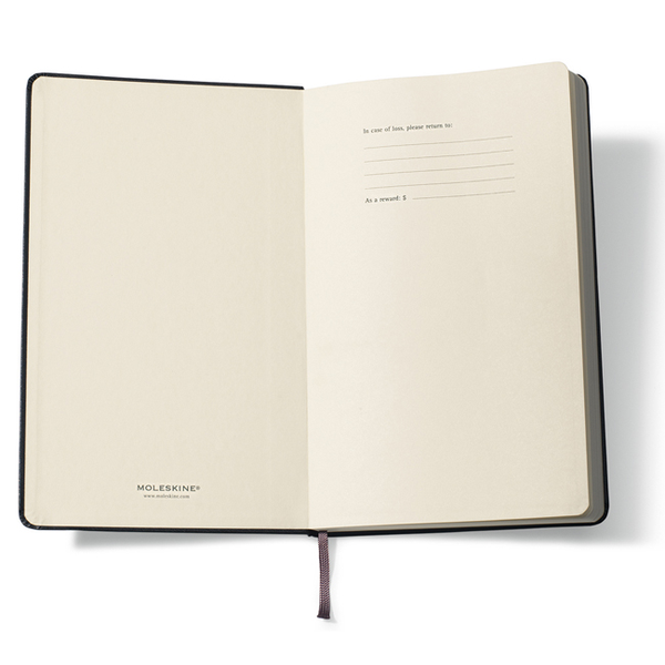 Moleskine® Hard Cover Unlined Pocket Notebook, 3-1/2" x 5-1/2"