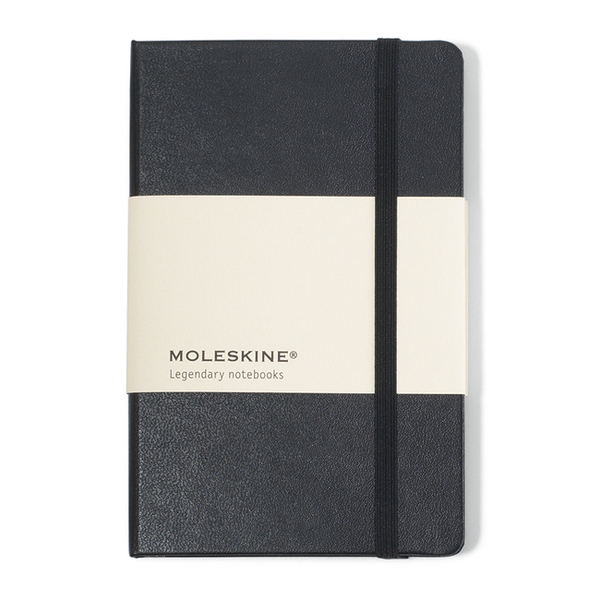 Moleskine® Hard Cover Unlined Pocket Notebook, 3-1/2" x 5-1/2"