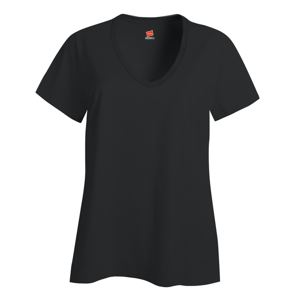 Hanes Nano-T® Ringspun Cotton Ladies' V Neck Tee