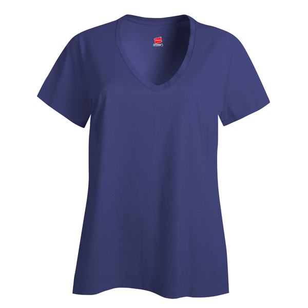 Hanes Nano-T® Ringspun Cotton Ladies' V Neck Tee