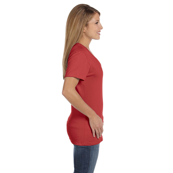 Hanes Nano-T® Ringspun Cotton Ladies' V Neck Tee
