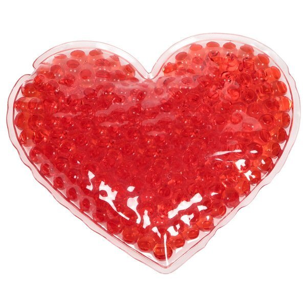 Large Heart Aqua Pearls Gel Hot/Cold Pack