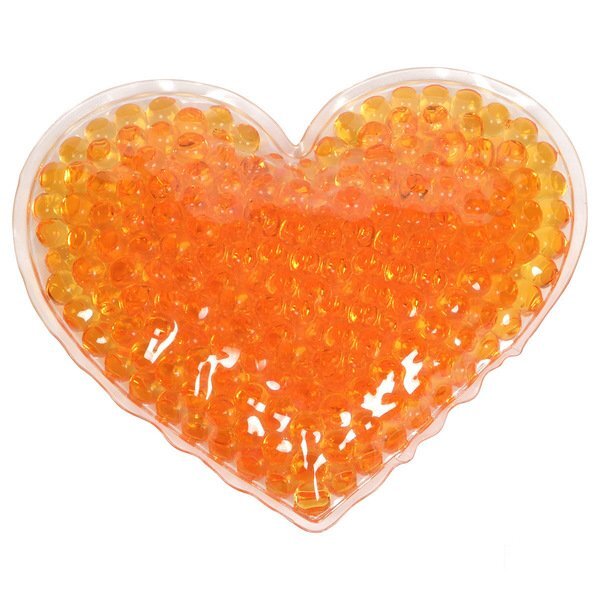 Large Heart Aqua Pearls Gel Hot/Cold Pack