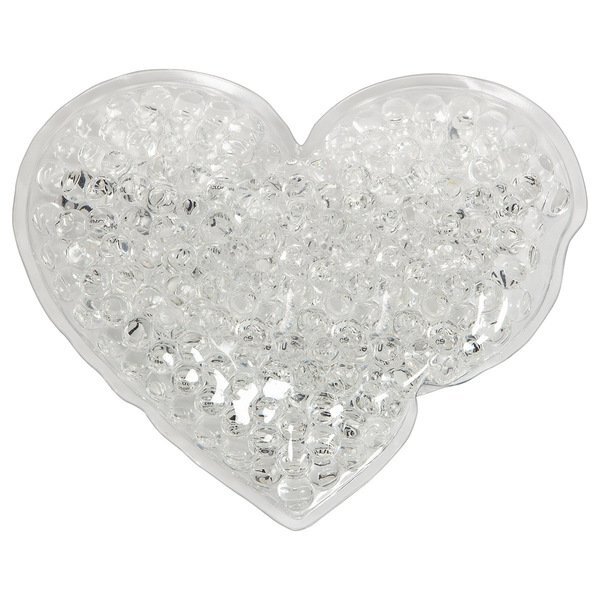 Large Heart Aqua Pearls Gel Hot/Cold Pack