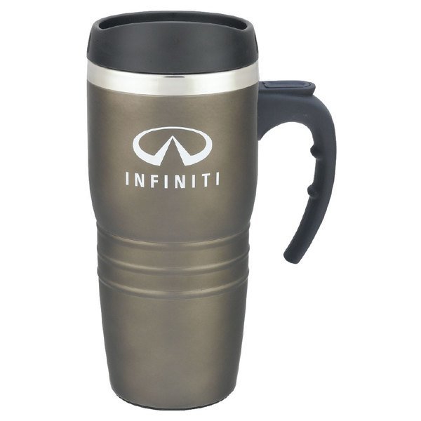 Tribune Stainless Steel Travel Mug, 16oz.