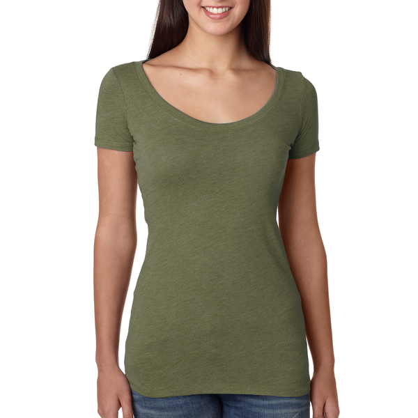 Next Level® Tri-Blend Ladies' Scoop Tee