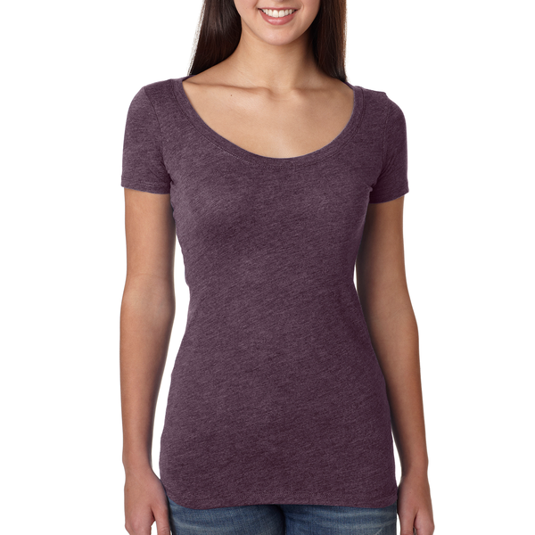 Next Level® Tri-Blend Ladies' Scoop Tee
