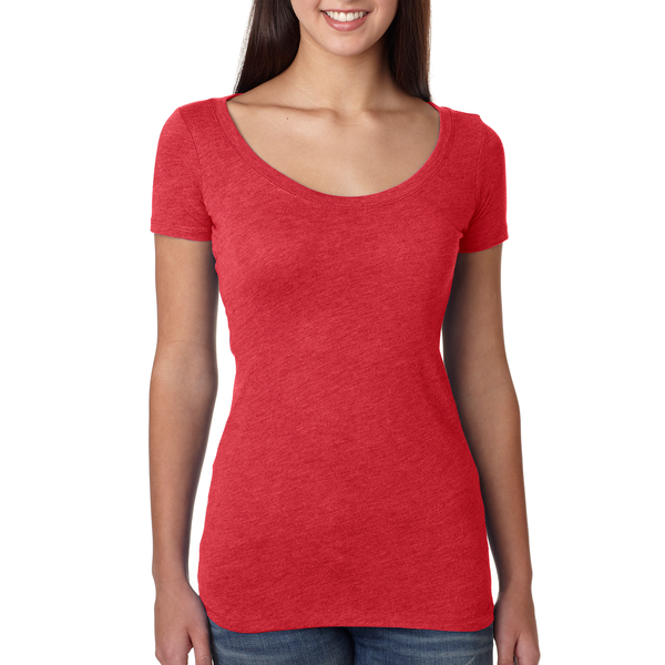 Next Level® Tri-Blend Ladies' Scoop Tee