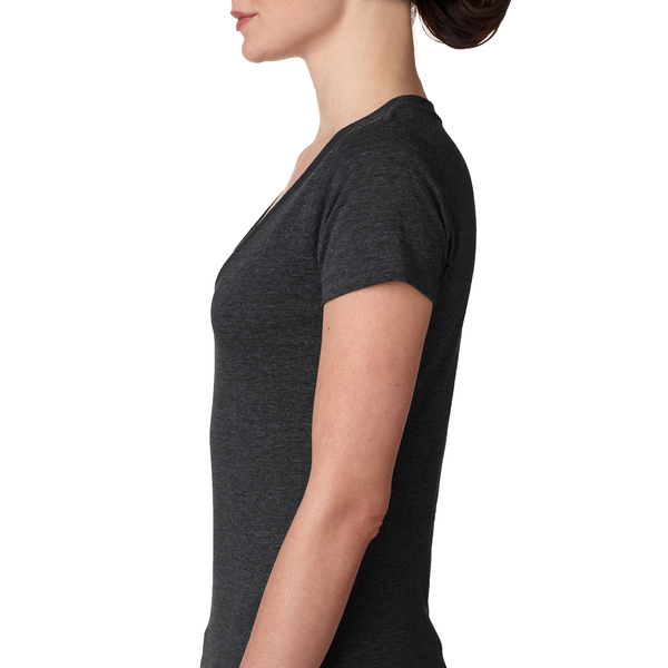 Next Level® Tri-Blend Ladies' Deep V Neck Tee