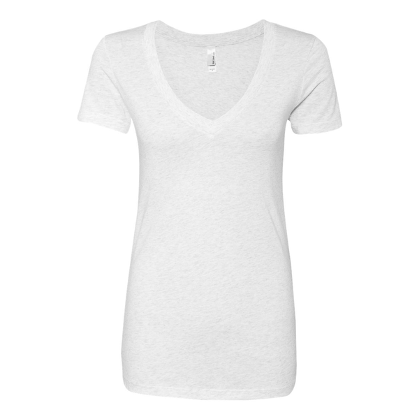 Next Level® Tri-Blend Ladies' Deep V Neck Tee
