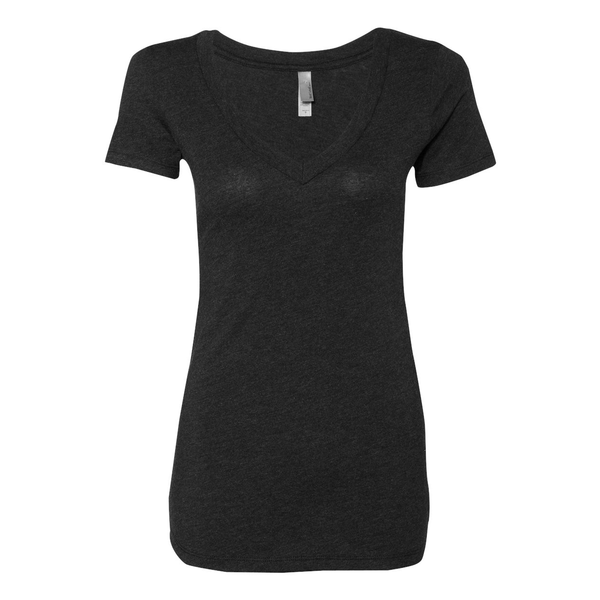Next Level® Tri-Blend Ladies' Deep V Neck Tee