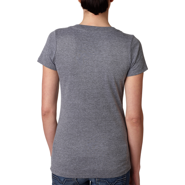 Next Level® Tri-Blend Ladies' Deep V Neck Tee