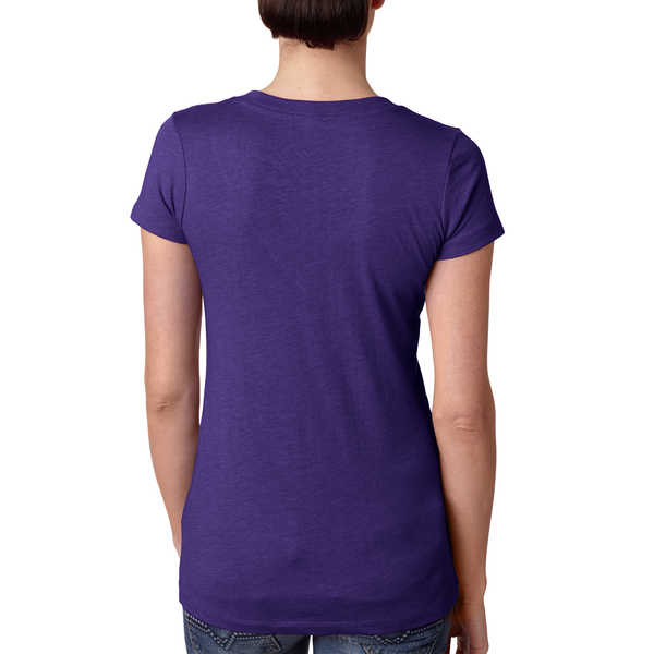 Next Level® Tri-Blend Ladies' Deep V Neck Tee