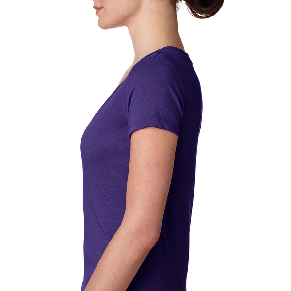 Next Level® Tri-Blend Ladies' Deep V Neck Tee