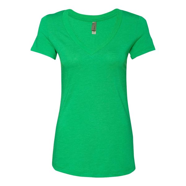 Next Level® Tri-Blend Ladies' Deep V Neck Tee