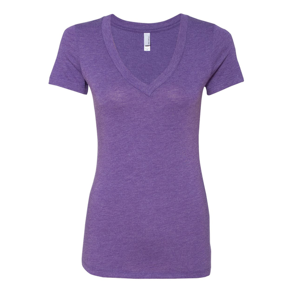 Next Level® Tri-Blend Ladies' Deep V Neck Tee
