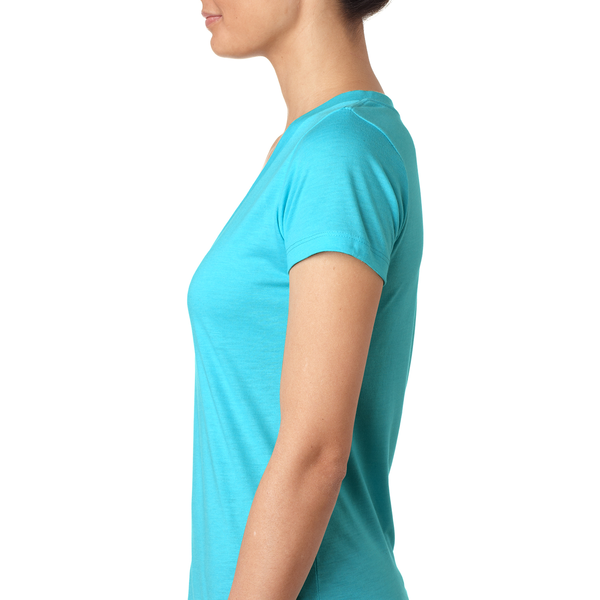 Next Level® Tri-Blend Ladies' Deep V Neck Tee