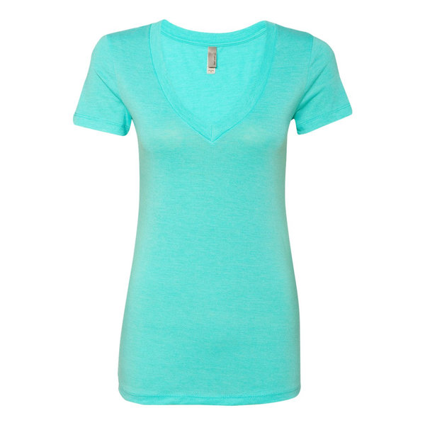 Next Level® Tri-Blend Ladies' Deep V Neck Tee