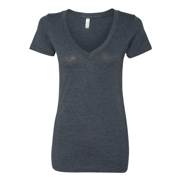 Next Level® Tri-Blend Ladies' Deep V Neck Tee