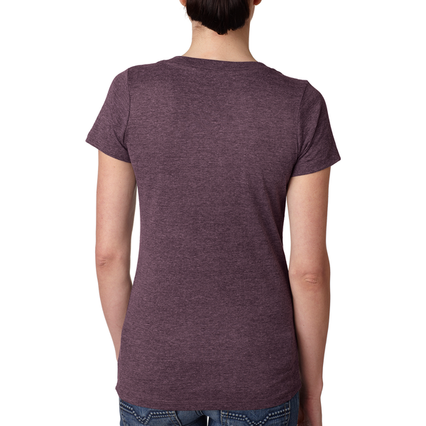 Next Level® Tri-Blend Ladies' Deep V Neck Tee