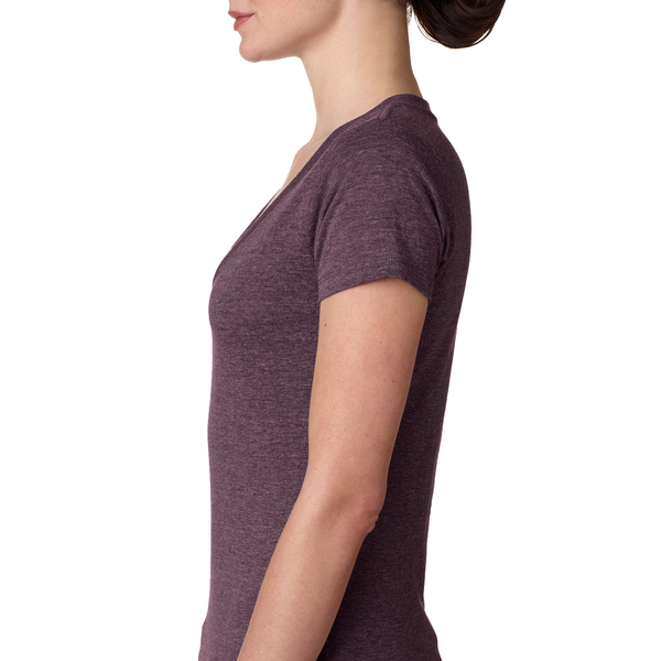 Next Level® Tri-Blend Ladies' Deep V Neck Tee