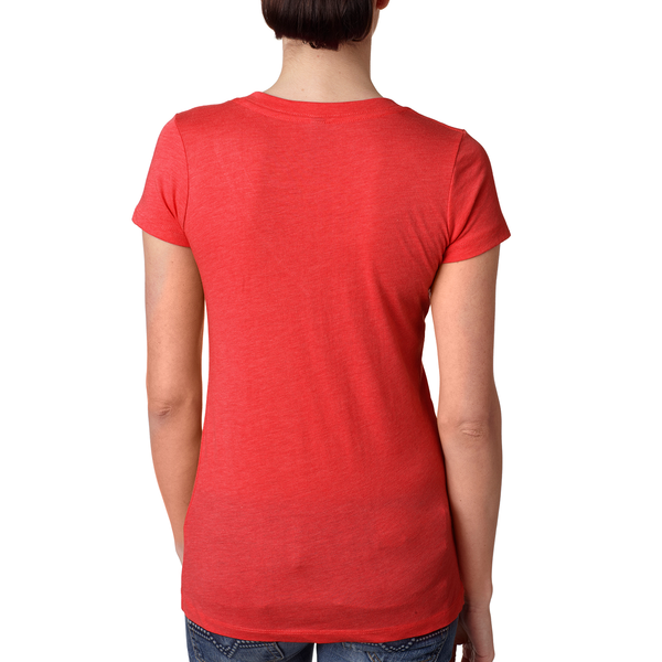 Next Level® Tri-Blend Ladies' Deep V Neck Tee