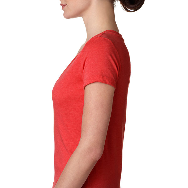 Next Level® Tri-Blend Ladies' Deep V Neck Tee