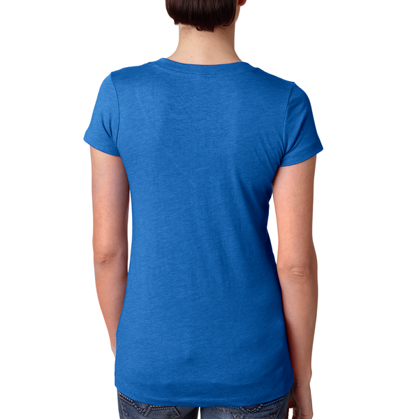 Next Level® Tri-Blend Ladies' Deep V Neck Tee