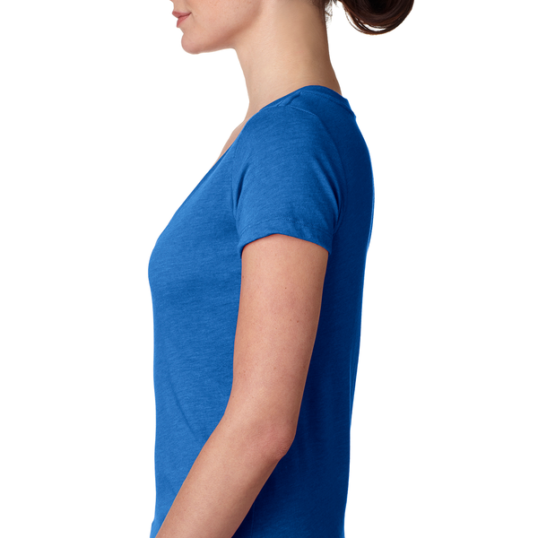 Next Level® Tri-Blend Ladies' Deep V Neck Tee