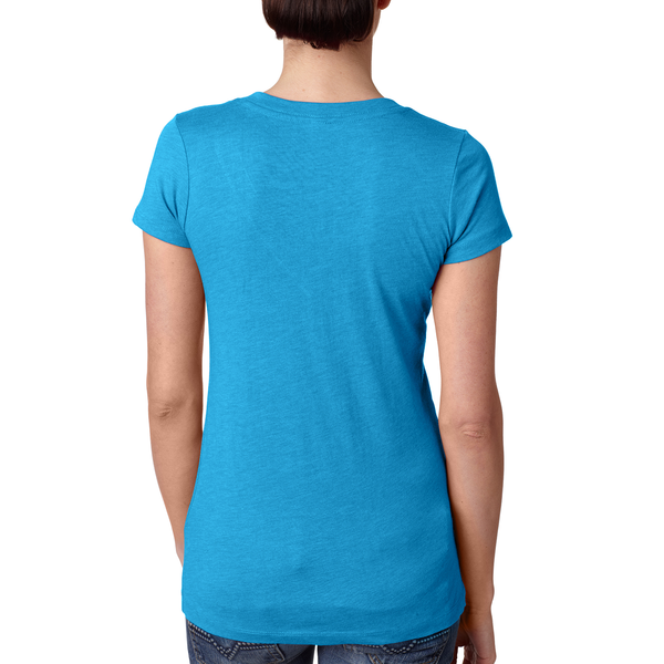 Next Level® Tri-Blend Ladies' Deep V Neck Tee