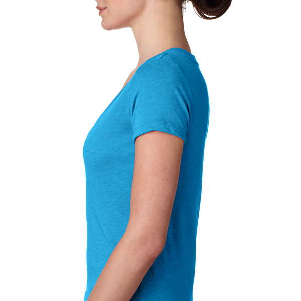 Next Level® Tri-Blend Ladies' Deep V Neck Tee