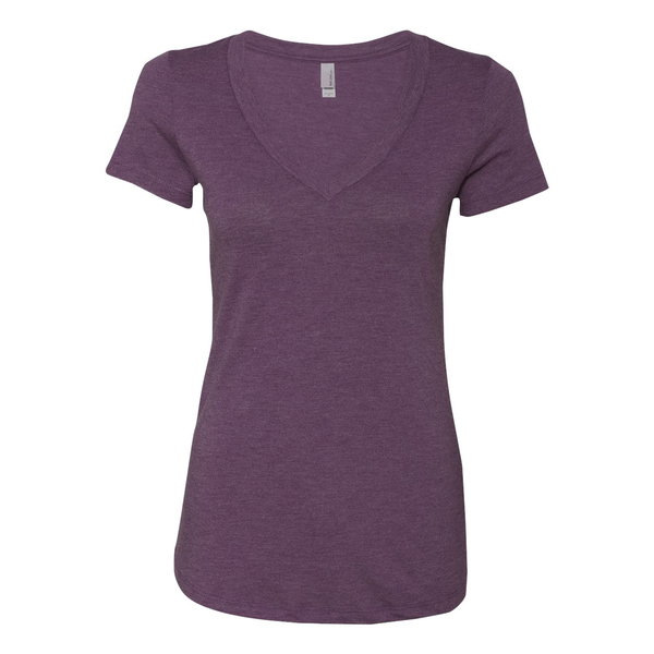 Next Level® Tri-Blend Ladies' Deep V Neck Tee