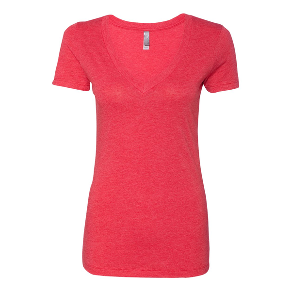 Next Level® Tri-Blend Ladies' Deep V Neck Tee