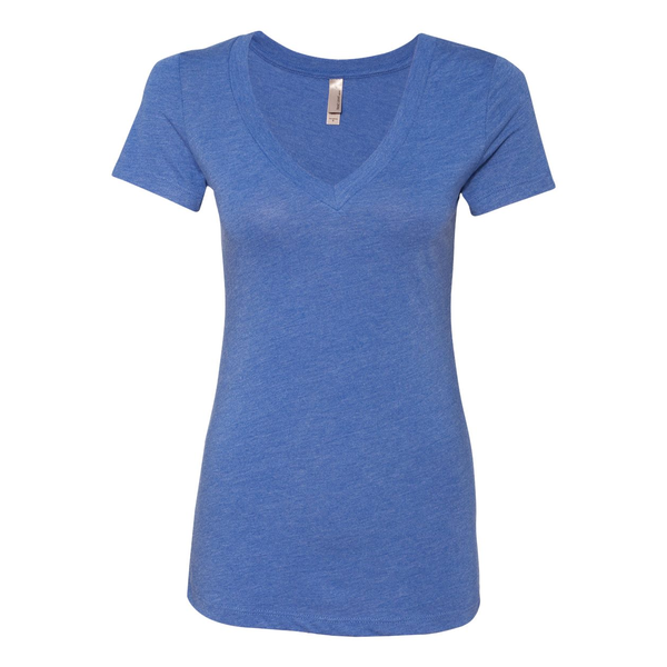 Next Level® Tri-Blend Ladies' Deep V Neck Tee