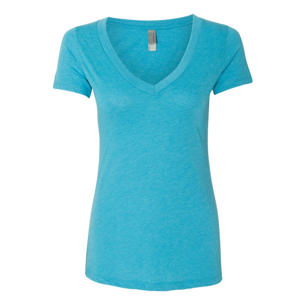 Next Level® Tri-Blend Ladies' Deep V Neck Tee