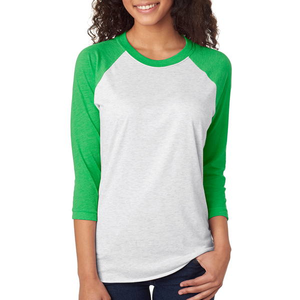 Next Level® Tri-Blend Unisex Baseball 3/4-Sleeve Tee