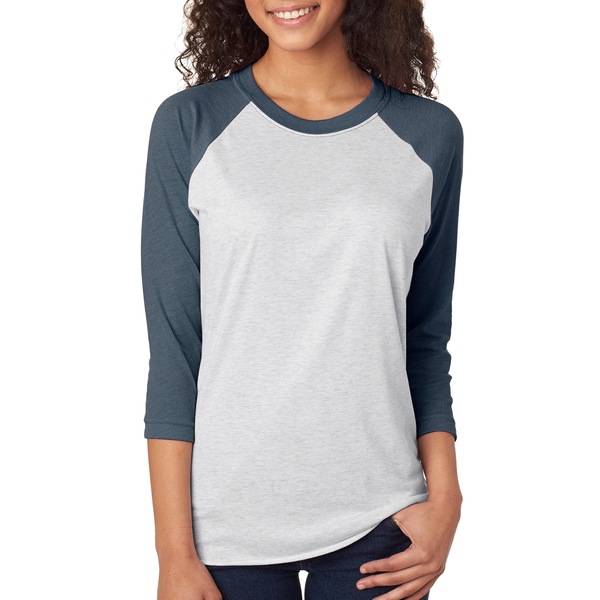 Next Level® Tri-Blend Unisex Baseball 3/4-Sleeve Tee