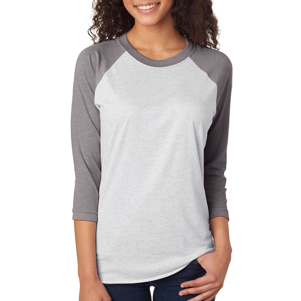 Next Level® Tri-Blend Unisex Baseball 3/4-Sleeve Tee