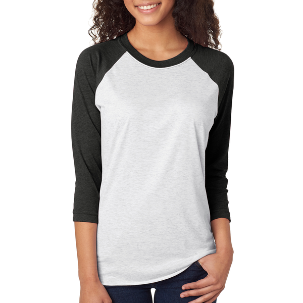 Next Level® Tri-Blend Unisex Baseball 3/4-Sleeve Tee