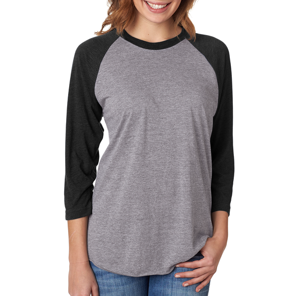 Next Level® Tri-Blend Unisex Baseball 3/4-Sleeve Tee