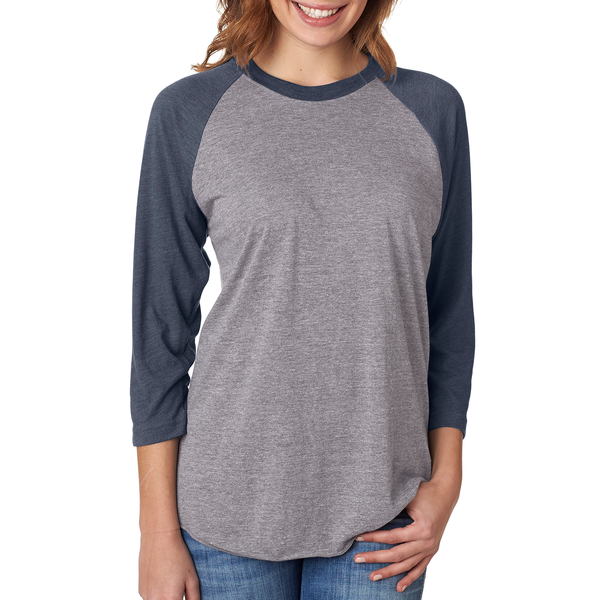 Next Level® Tri-Blend Unisex Baseball 3/4-Sleeve Tee