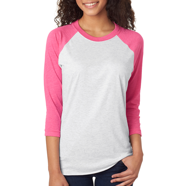 Next Level® Tri-Blend Unisex Baseball 3/4-Sleeve Tee