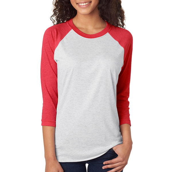 Next Level® Tri-Blend Unisex Baseball 3/4-Sleeve Tee