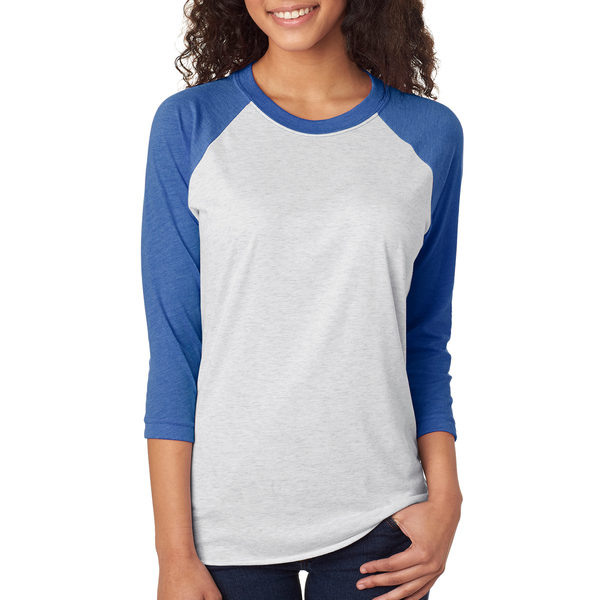 Next Level® Tri-Blend Unisex Baseball 3/4-Sleeve Tee