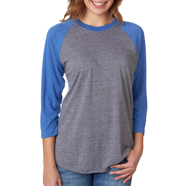 Next Level® Tri-Blend Unisex Baseball 3/4-Sleeve Tee